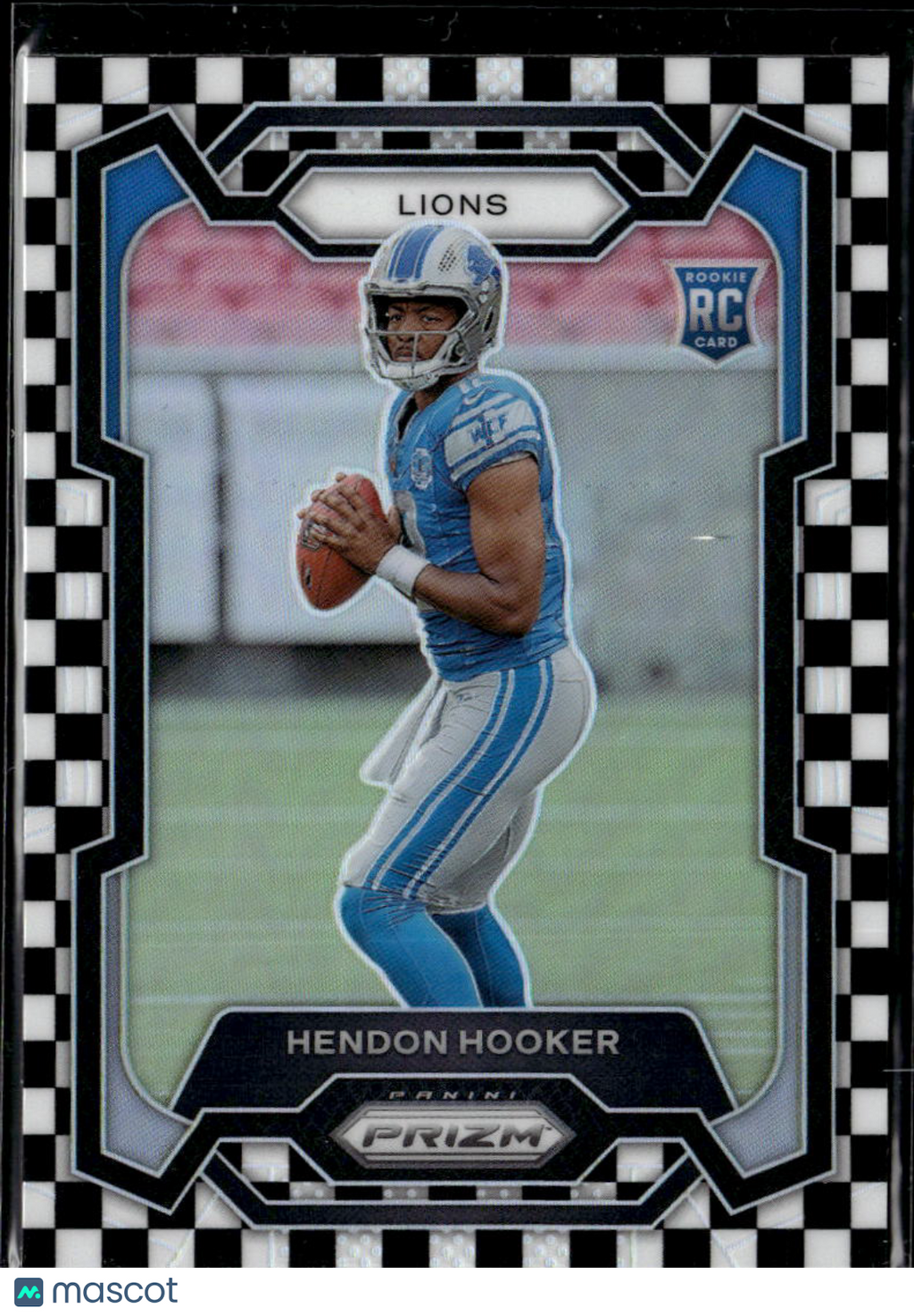 Hendon Hooker 2023 Panini Prizm RC Black And White Checkerboard Detroit Lions