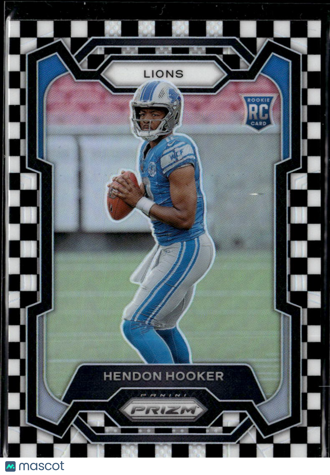 Hendon Hooker 2023 Panini Prizm RC Black And White Checkerboard Detroit Lions
