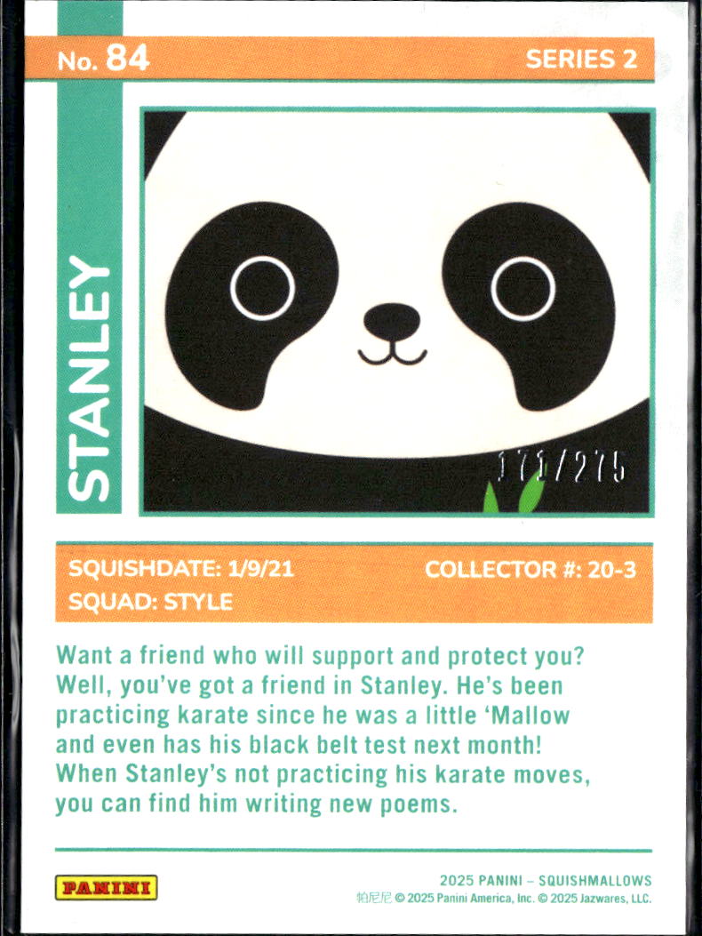 Stanley 2025 Panini Squishmallows Series 2 #84 Purple /275