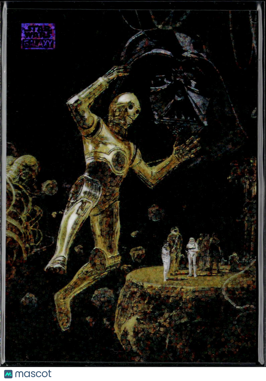 Protocol Droid 2021 Topps Star Wars Galaxy Chrome Purple Refractor 123/125 #18