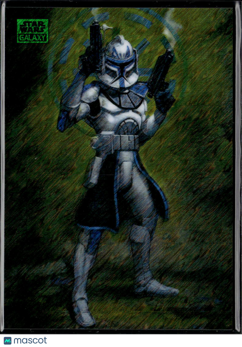Captain of the 501st 2021 Topps Star Wars Galaxy Green Shimmer Refractor 142/199