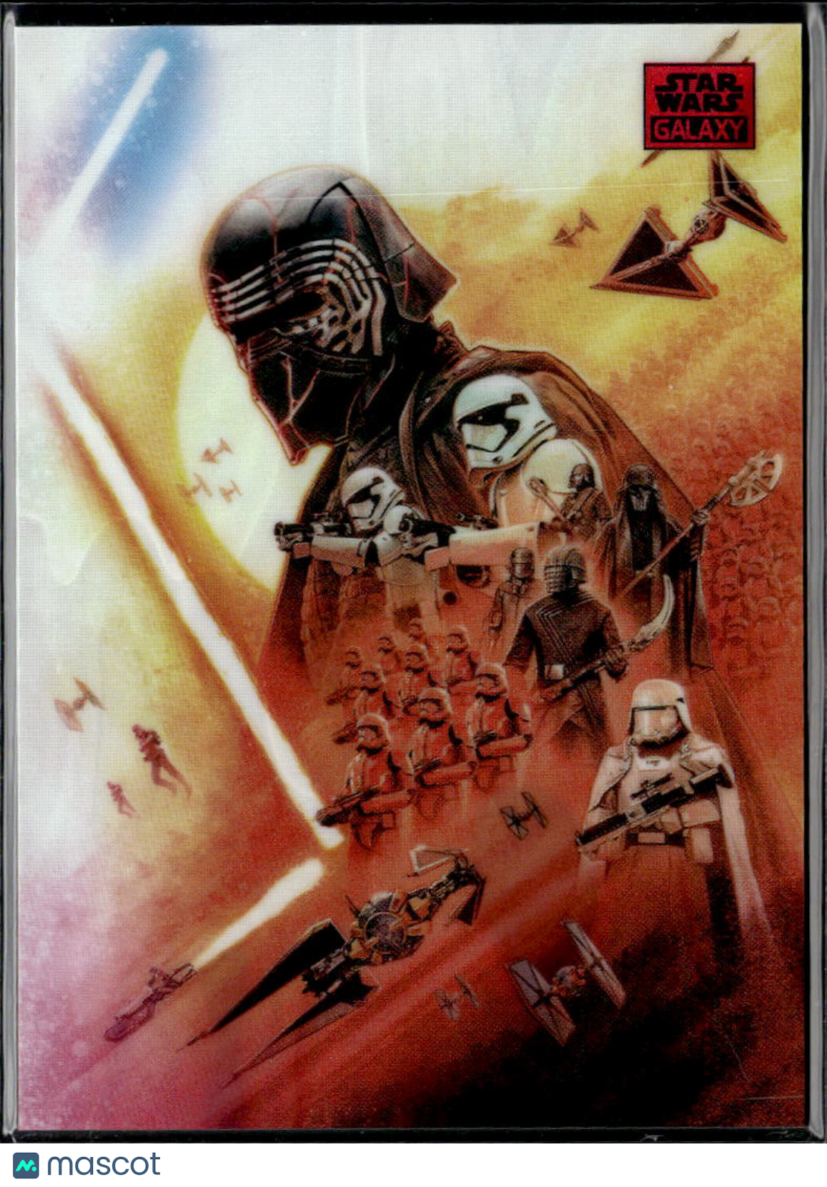 The First Order 2021 Topps Star Wars Galaxy Chrome Pink Lava Refractor 47/250