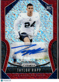 Taylor Rapp 2019 Prizm Auto Autograph Red Shimmer RC 18/25 Los Angeles Rams