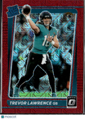 Trevor Lawrence 2021 Optic Rated Rookie Red Mojo Jacksonville Jaguars