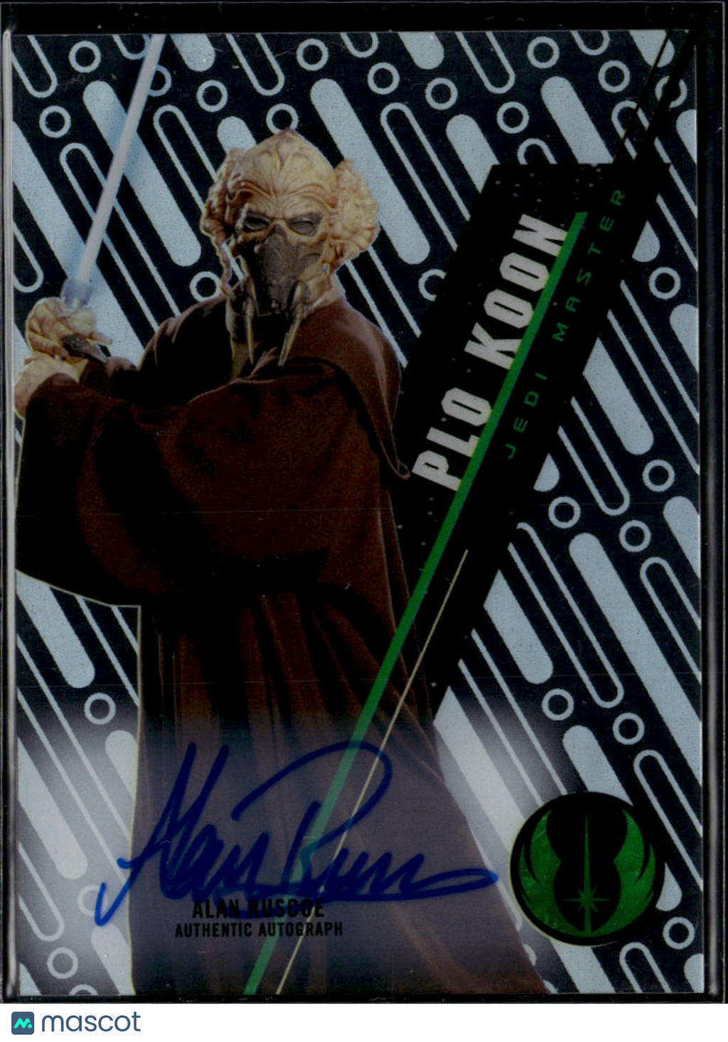 Alan Ruscoe as Plo Koon 2014 Topps Star Wars Chrome High-Tek Auto Autograph