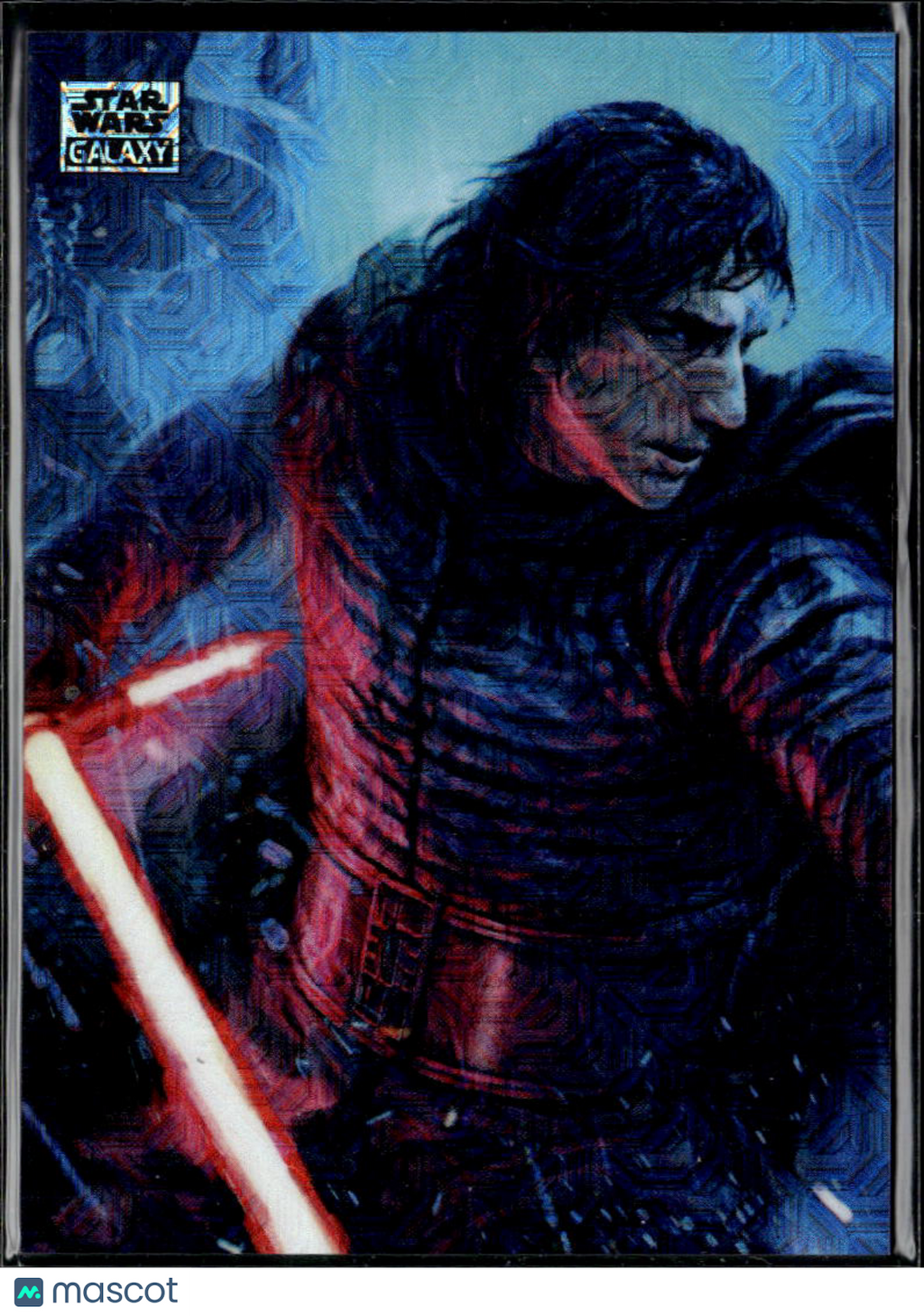 The Duel: Kylo Ren 2021 Topps Star Wars Galaxy Chrome Mojo Refractor 3/50