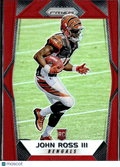 John Ross III 2017 Prizm Retail Red Prizm SSP Rookie RC Cincinnati Bengals