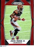 John Ross III 2017 Prizm Retail Red Prizm SSP Rookie RC Cincinnati Bengals