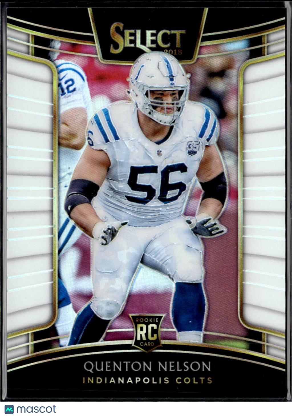 Quenton Nelson 2019 Select White Prizm Rookie RC 54/75 Indianapolis Colts