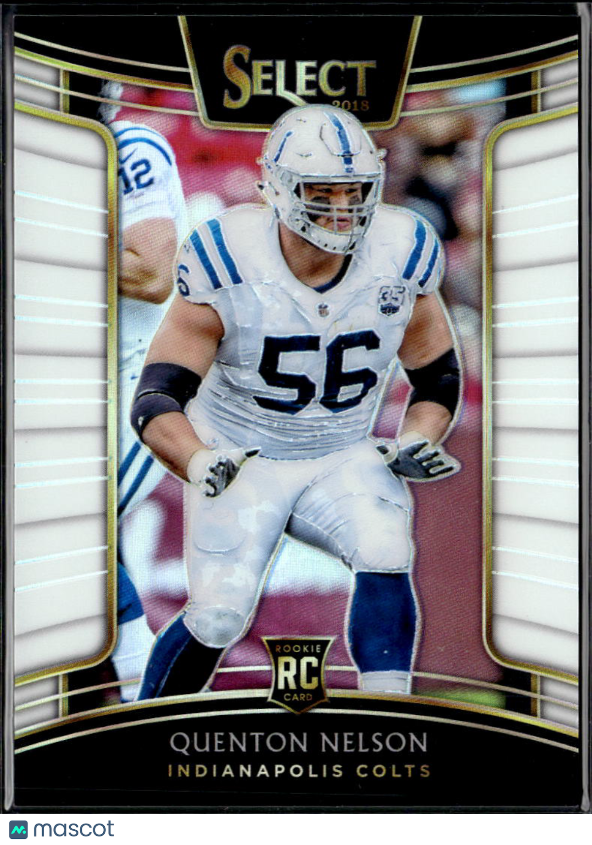 Quenton Nelson 2019 Select White Prizm Rookie RC 54/75 Indianapolis Colts