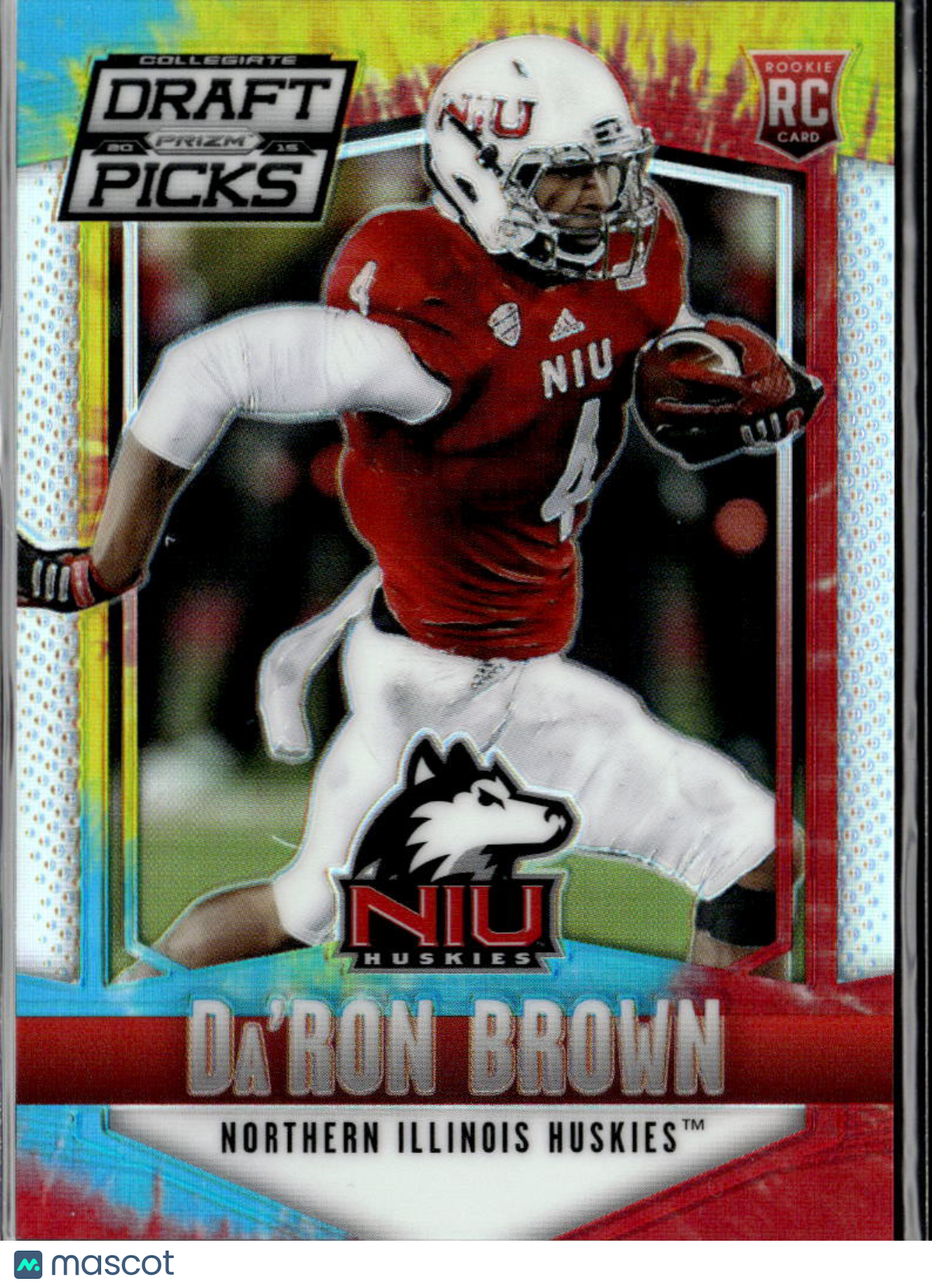 Da'Ron Brown 2015 Prizm Draft Picks Tie-Dye RC 17/49 Northern Illinois Huskies