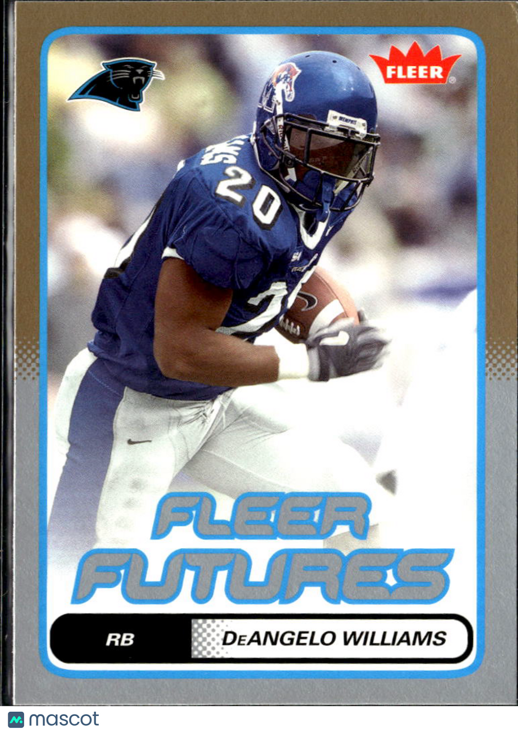 DeAngelo Williams 2006 Fleer Fleer Futures GOLD SSP RC Rookie Memphis Panthers