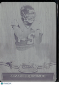 Dominique Franks 2010 Bowman Sterling Printing Plate Black Atlanta Sooners 1/1