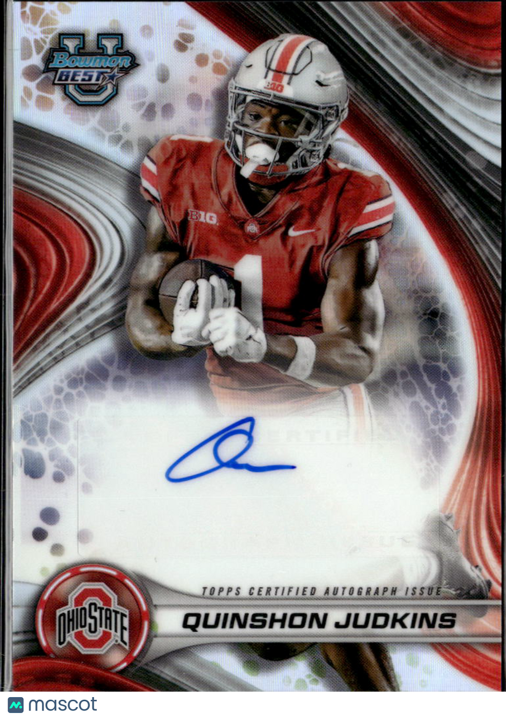 Quinshon Judkins 2024 Bowman's Best Auto Autograph RC Ohio State Buckeyes