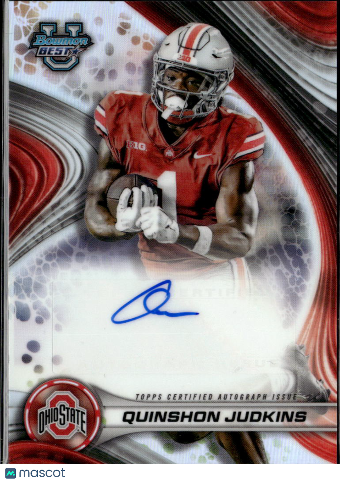 Quinshon Judkins 2024 Bowman's Best Auto Autograph RC Ohio State Buckeyes