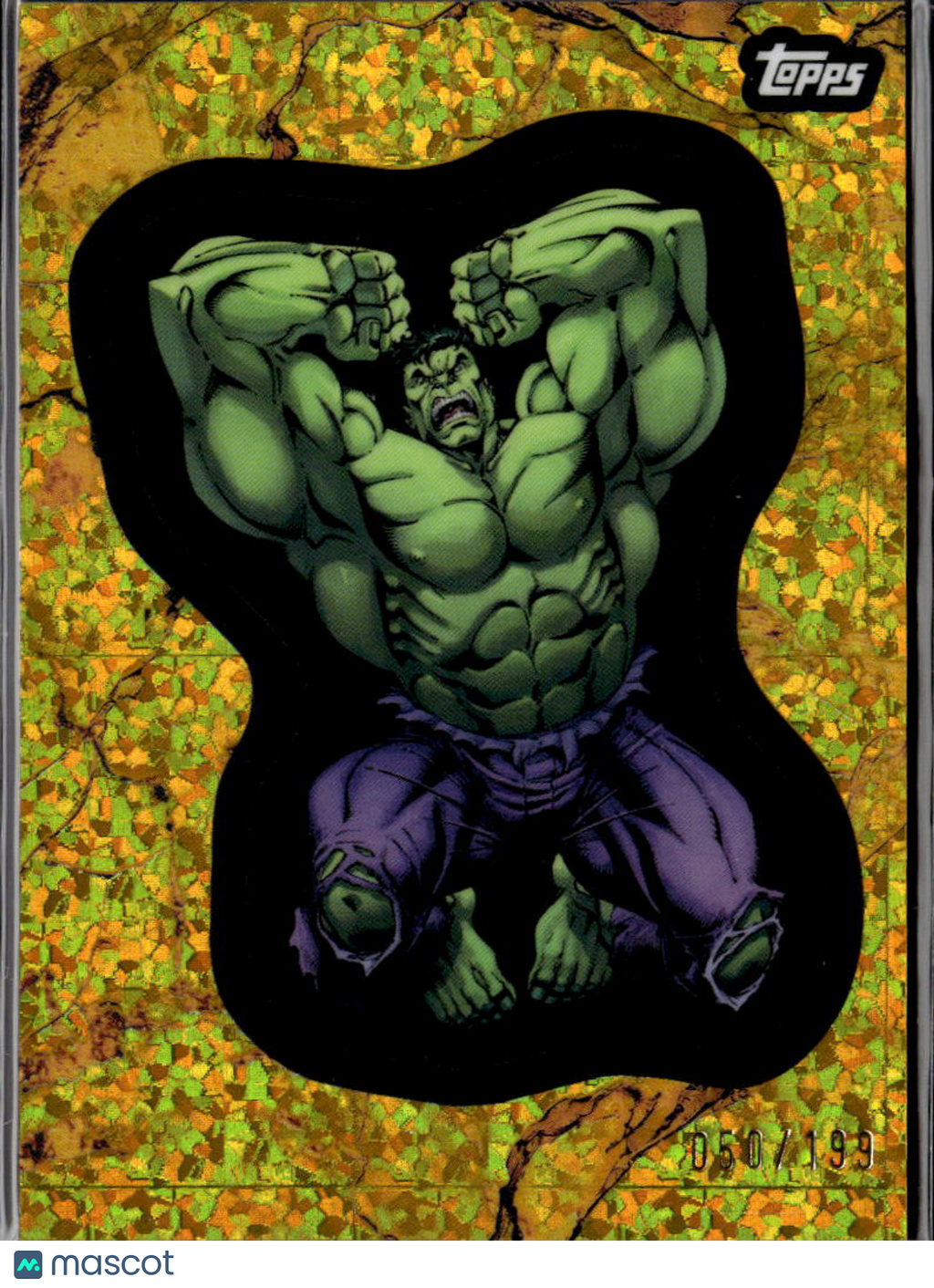 Hulk 2025 Topps Marvel Comic Book Heroes GOLD Diamond 50/199 #121