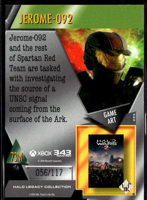 2024 Upper Deck Halo Legacy Collection Metal Game Art 056/117 #73M