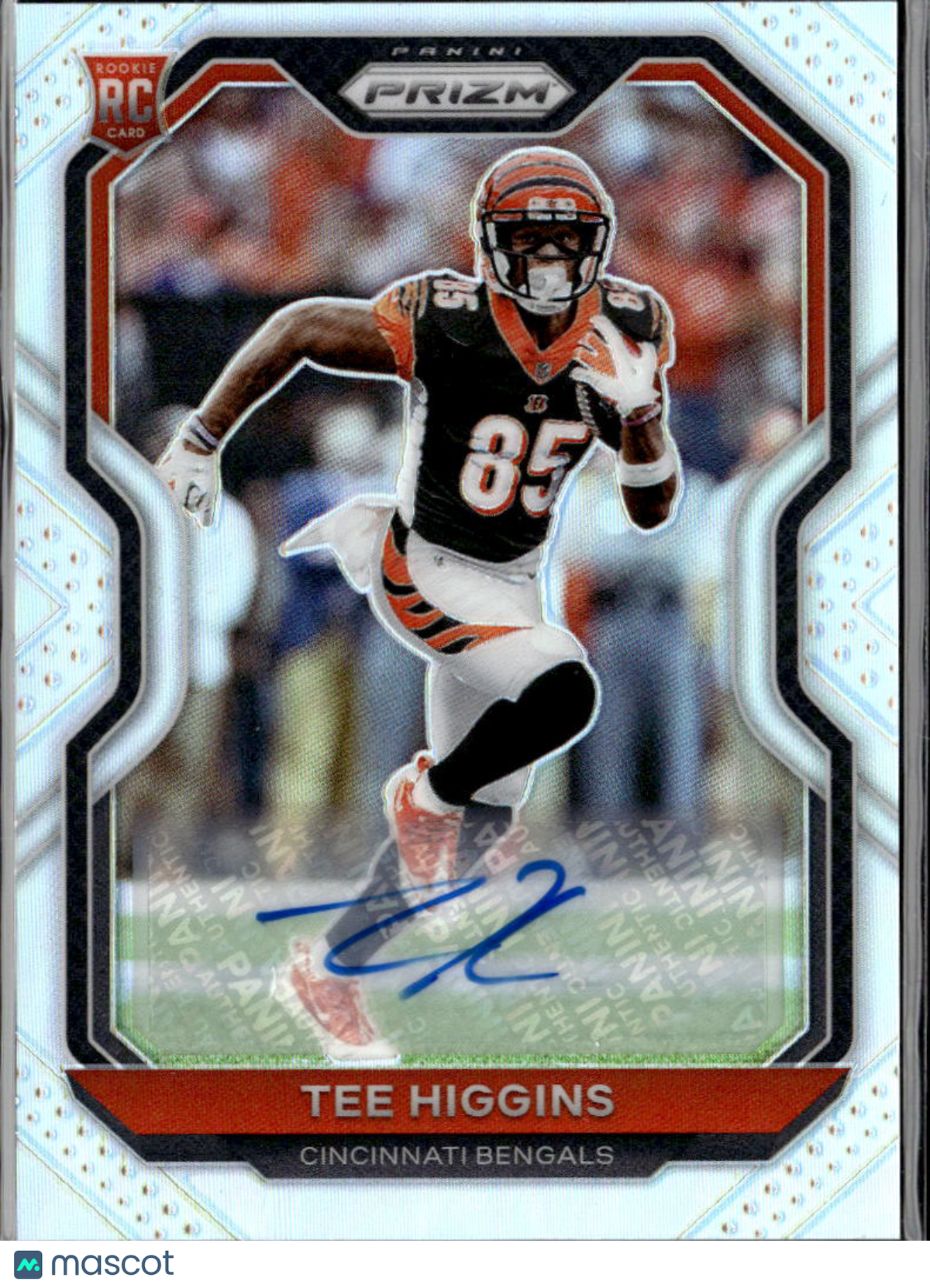 Tee Higgins 2020 Prizm Auto Autograph RC Silver Cincinnati Bengals