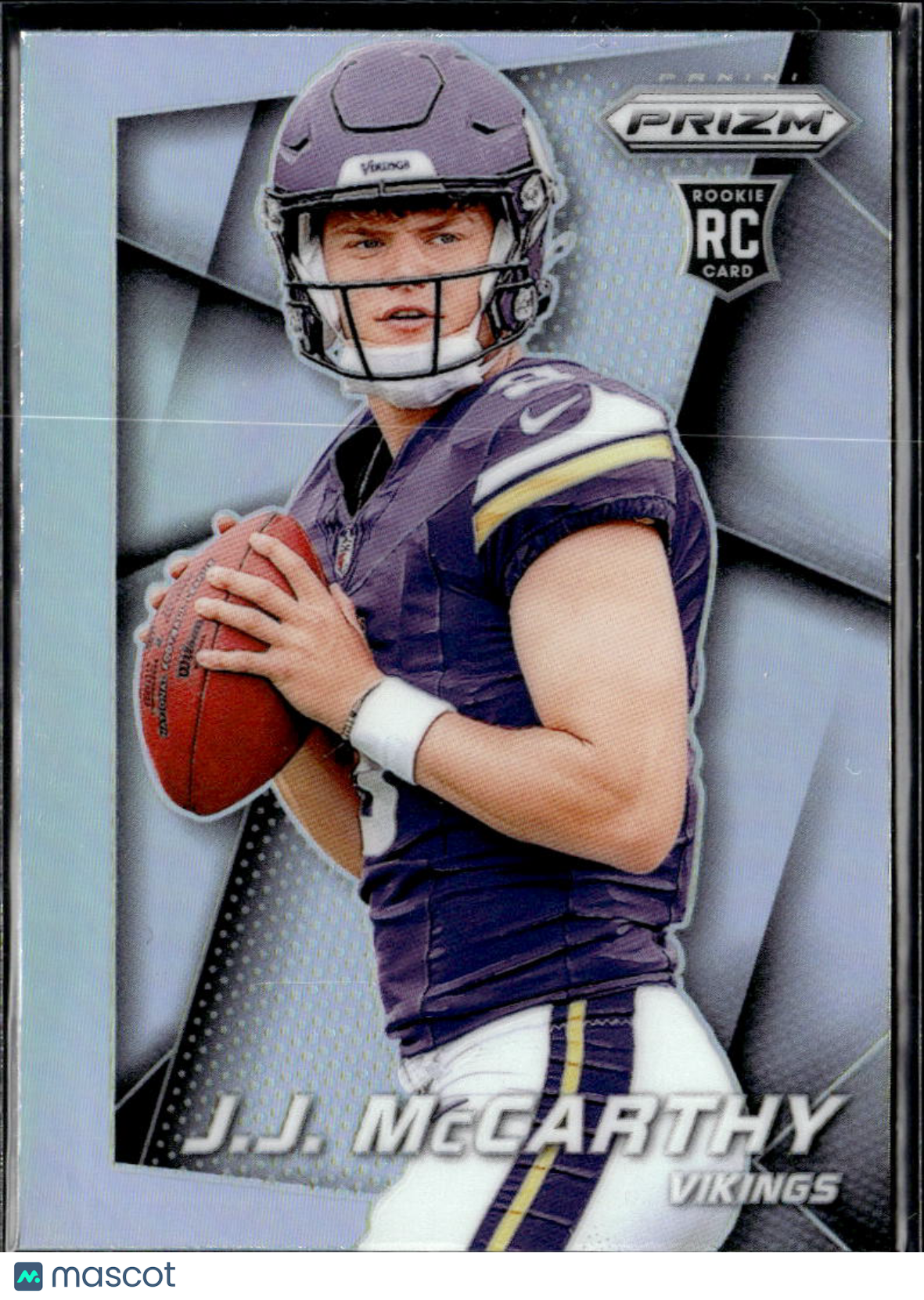 J.J. McCarthy 2024 Prizm Silver Prizm Rookie RC Minnesota Vikings