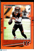 Tyler Boyd 2020 Donruss Orange Jersey Number 37/83 Cincinnati Bengals