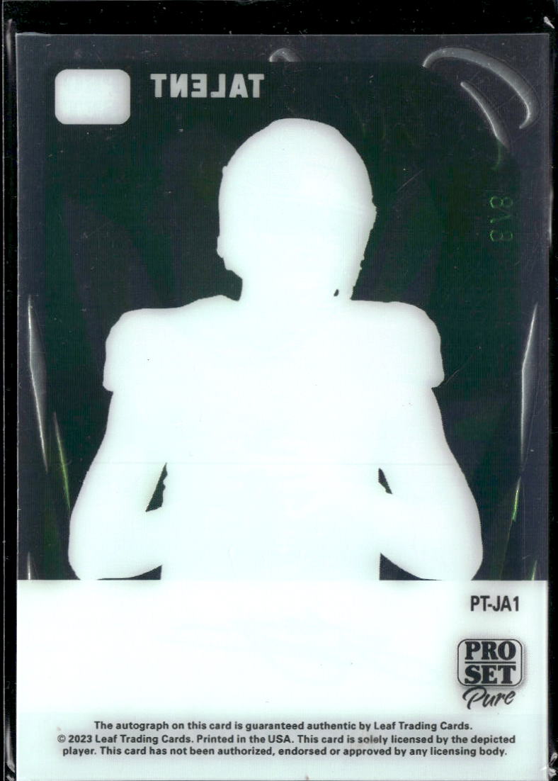 Jackson Arnold 2023 Leaf Pro Set Pure Auto Autograph RC 8/8 Oklahoma Sooners