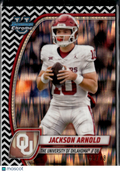 Jackson Arnold 2024 Bowman Chrome Black White RC 9/48 Oklahoma Sooners
