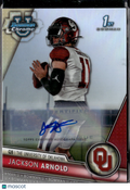 Jackson Arnold 2023 Bowman Chrome 1st Auto Autograph RC /499 Oklahoma Sooners