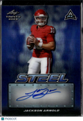 Jackson Arnold 2023 Leaf Trinity Steel Auto Autograph RC JERSEY # 10/49 Sooners