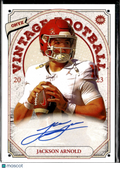 Jackson Arnold 2023 Onyx Vintage Auto Autograph Blue Ink Oklahoma Sooners