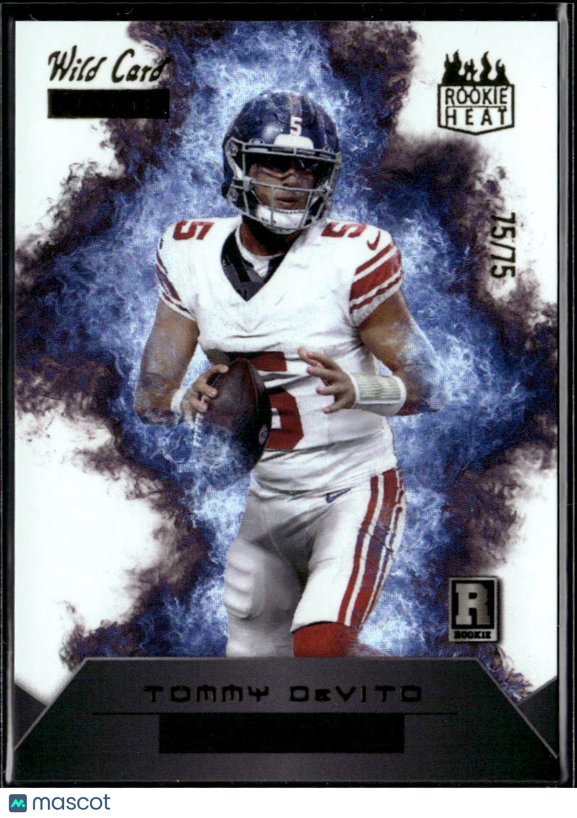 Tommy DeVito 2023 Wild Card Rookie Heat RC 75/75 New York Giants