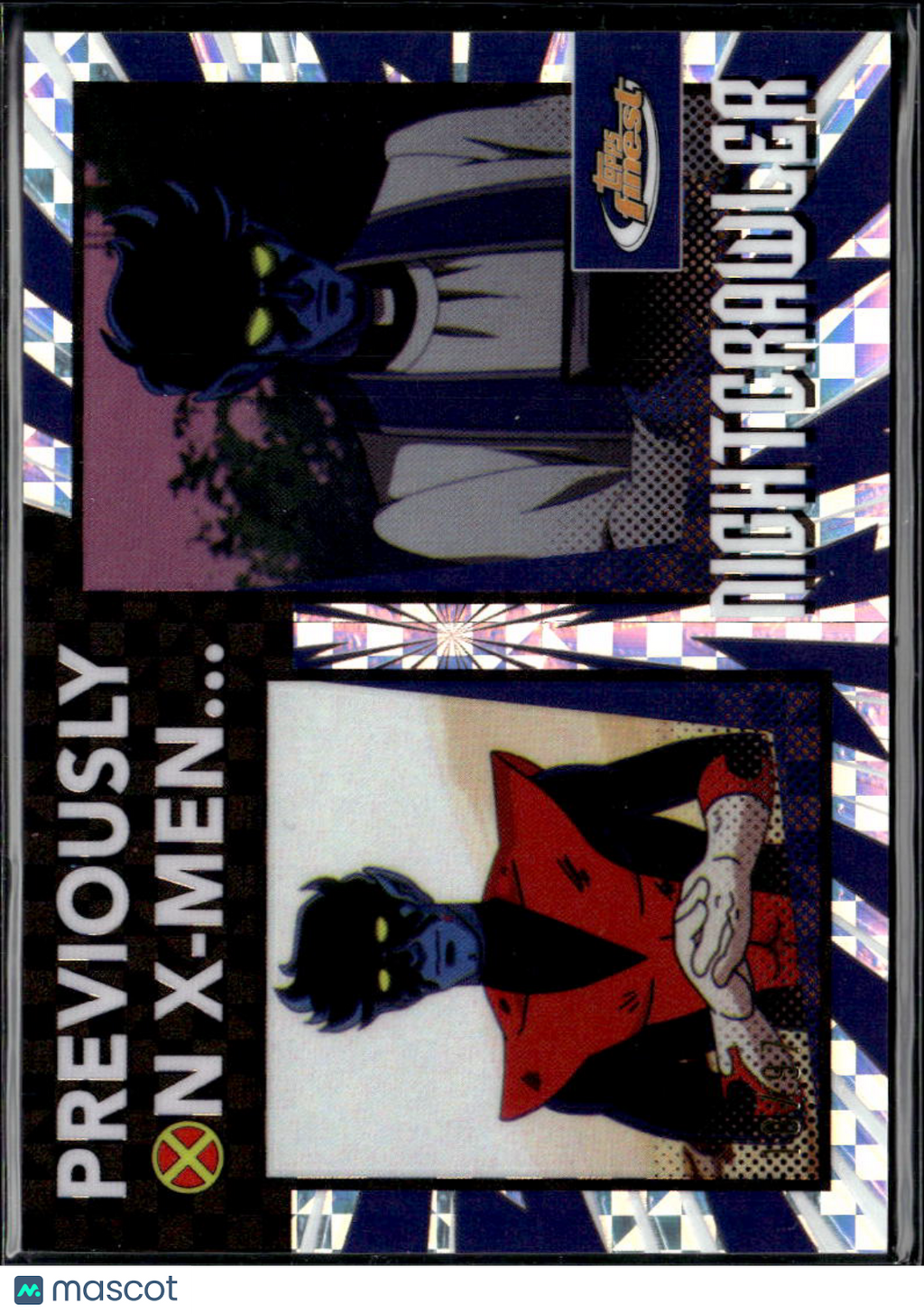 Nightcrawler 2025 Topps Finest Marvel X-Men XFractor 18/97 #PO-19