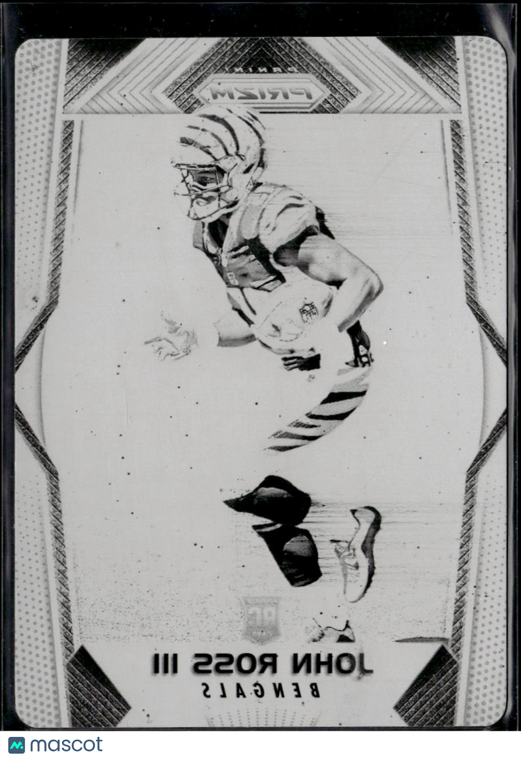 John Ross III 2018 Plates & Patches Prizm Black Printing Plate RC 1/1 Bengals