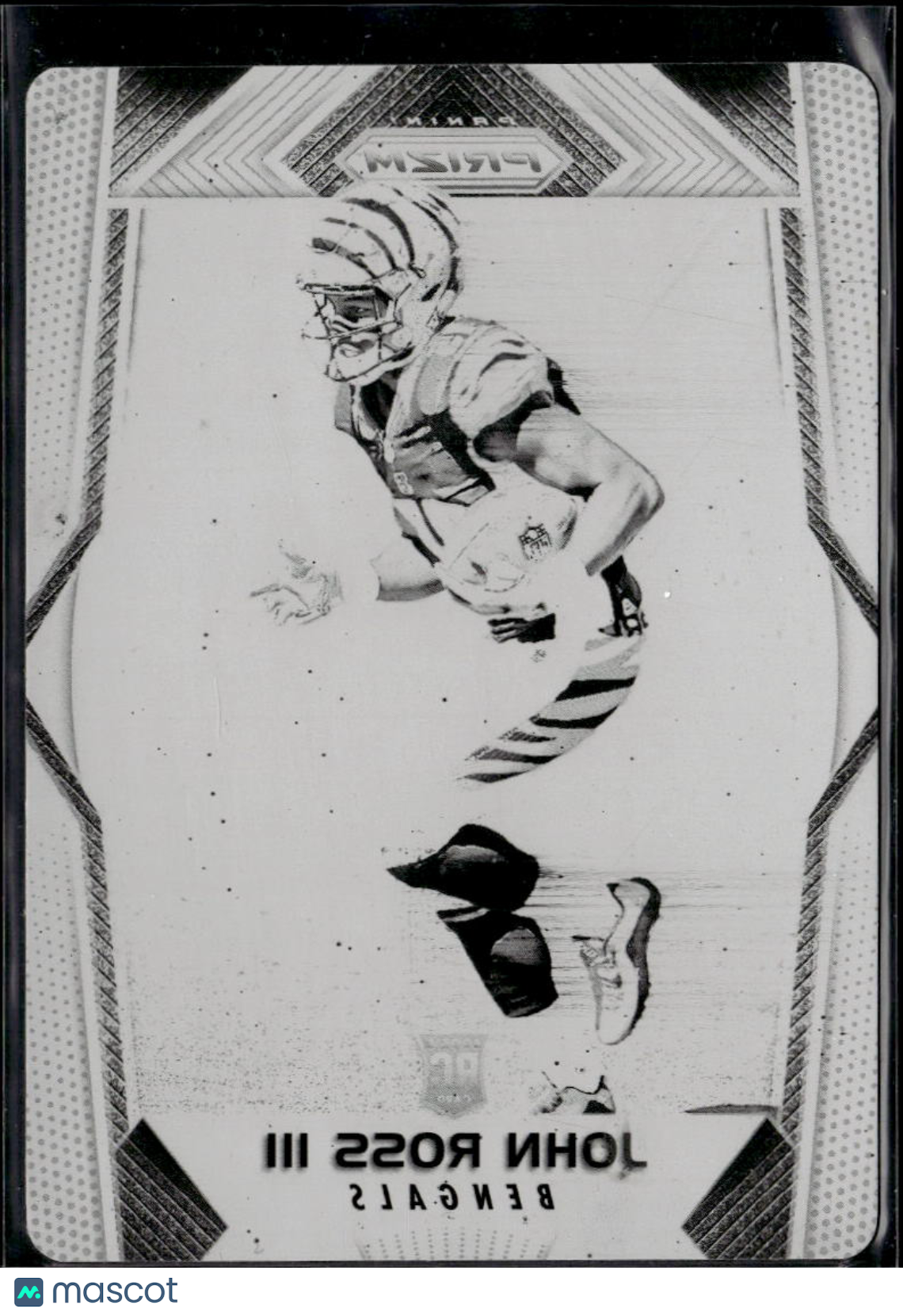 John Ross III 2018 Plates & Patches Prizm Black Printing Plate RC 1/1 Bengals