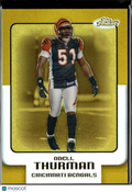 Odell Thurman 2006 Topps Finest GOLD Refractor 34/49 Cincinnati Bengals