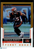 Vontaze Burfict 2017 Panini Score First Down Orange 5/10 Cincinnati Bengals