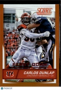 Carlos Dunlap 2016 Score First Down Orange 6/10 Cincinnati Bengals