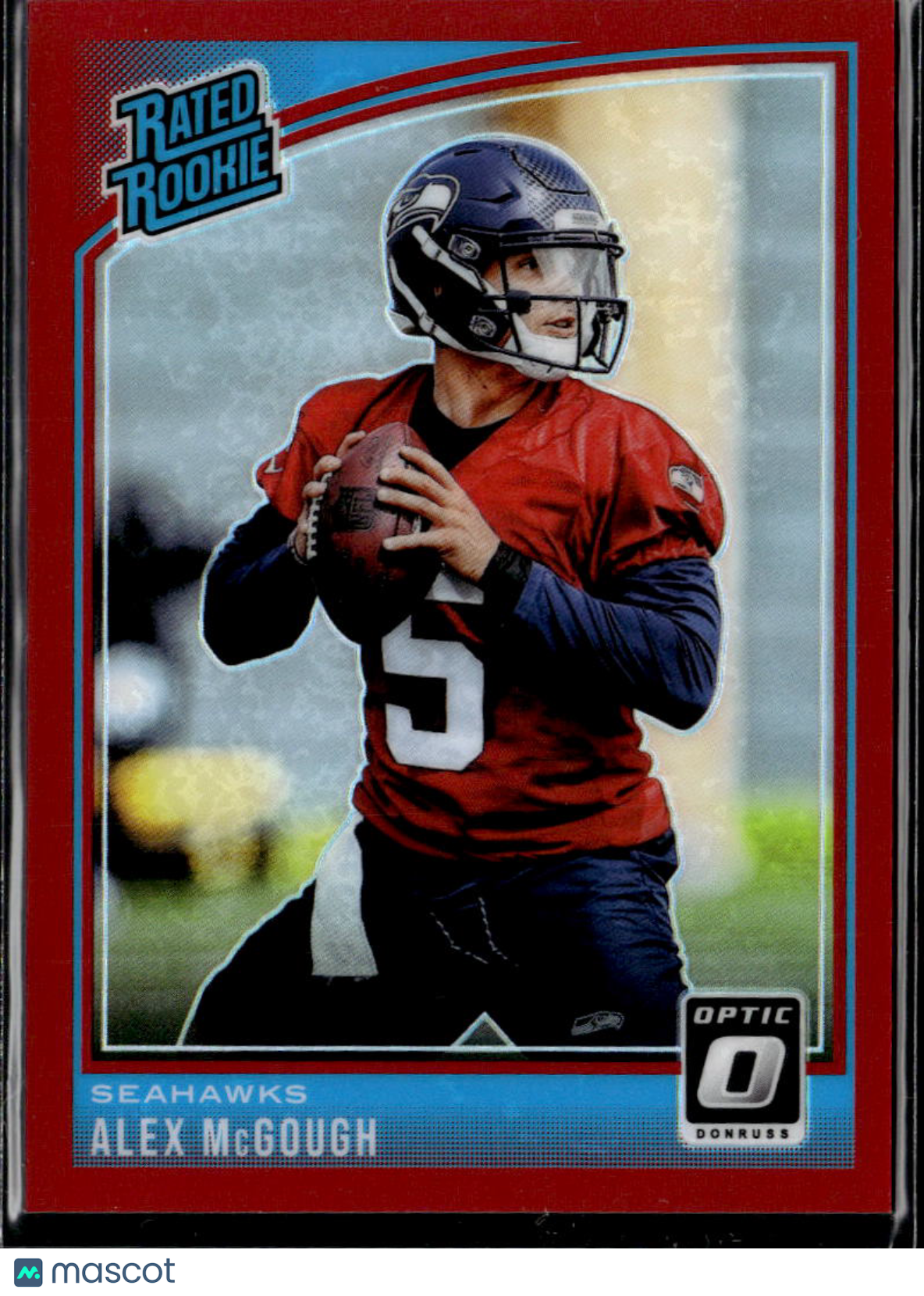 Alex McGough 2018 Optic Rated Rookie Red Prizm RC 40/99 Seattle Seahawks