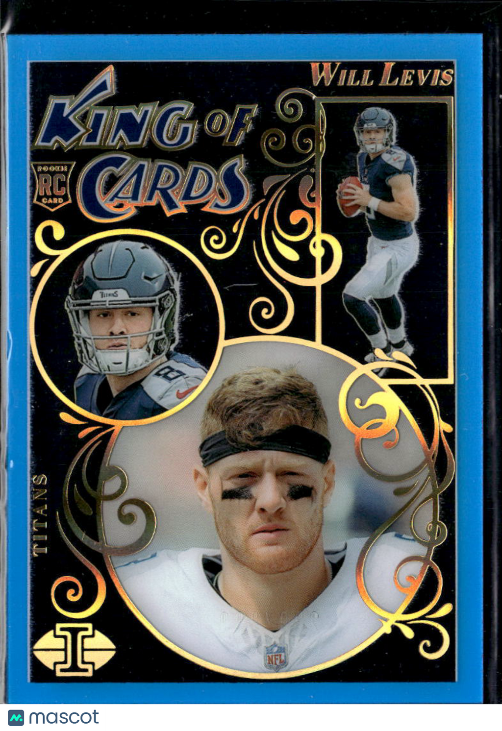 Will Levis 2024 Illusions King of Cards BLUE RC 220/299 Tennessee Titans