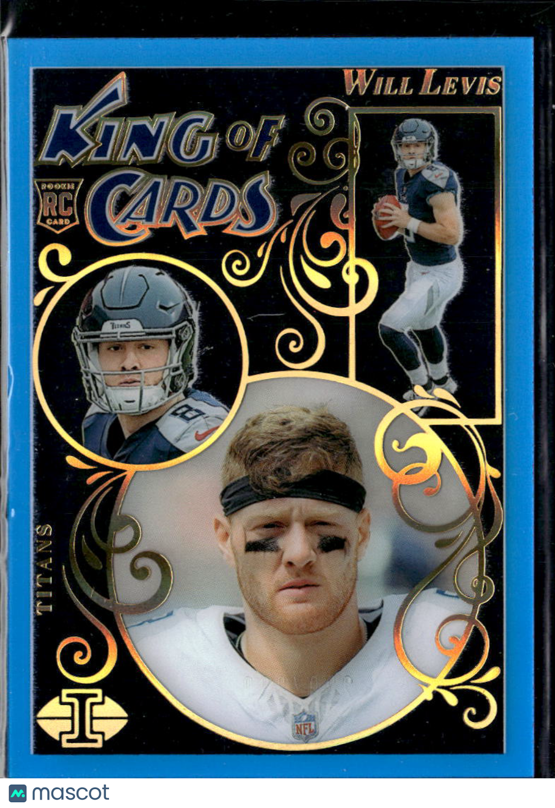 Will Levis 2024 Illusions King of Cards BLUE RC 220/299 Tennessee Titans