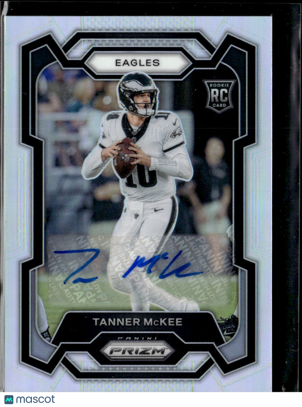 Tanner McKee 2023 Prizm Auto Autograh Silver Prizm RC Philadelphia Eagles