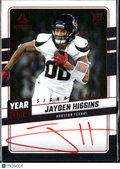 Jayden Higgins 2025 Luminance Year One Red Ink Auto Autograph RC Houston Texans