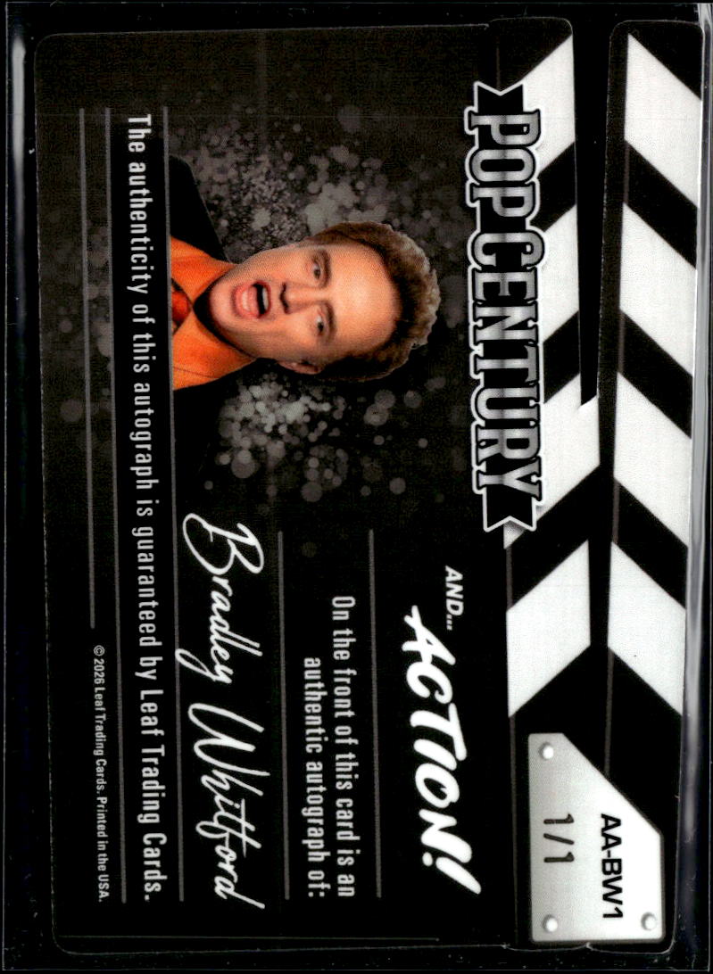 Bradley Whitford 2026 Leaf Pop Century And Action! Auto Autograph 1/1