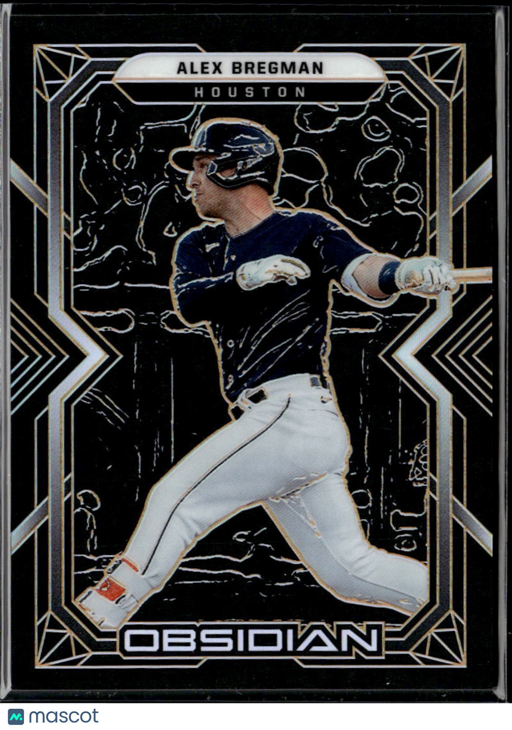 Alex Bregman 2022 Obsidian Orange Etched 21/31 Houston Astros
