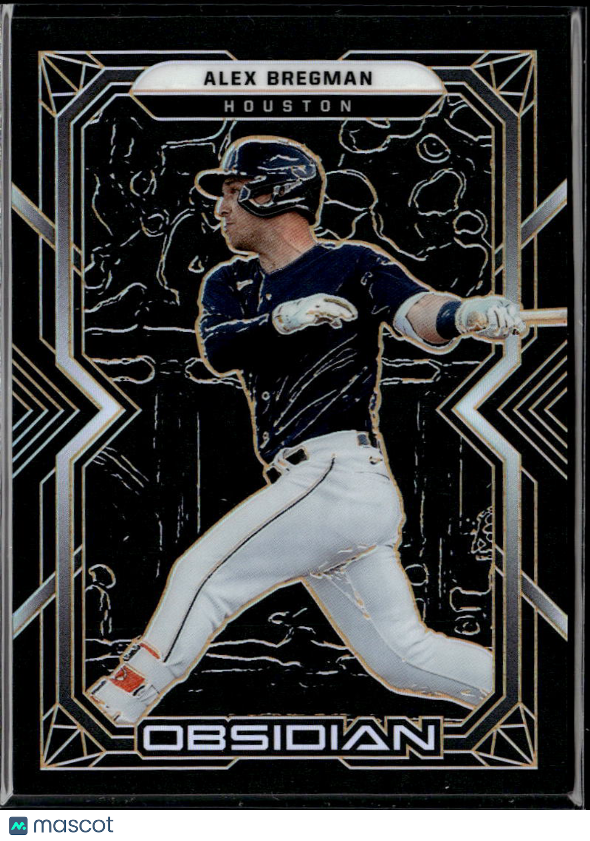 Alex Bregman 2022 Obsidian Orange Etched 21/31 Houston Astros