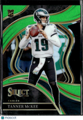 Tanner McKee 2024 Select Green Prizm Rookie RC 244/499 Philadelphia Eagles