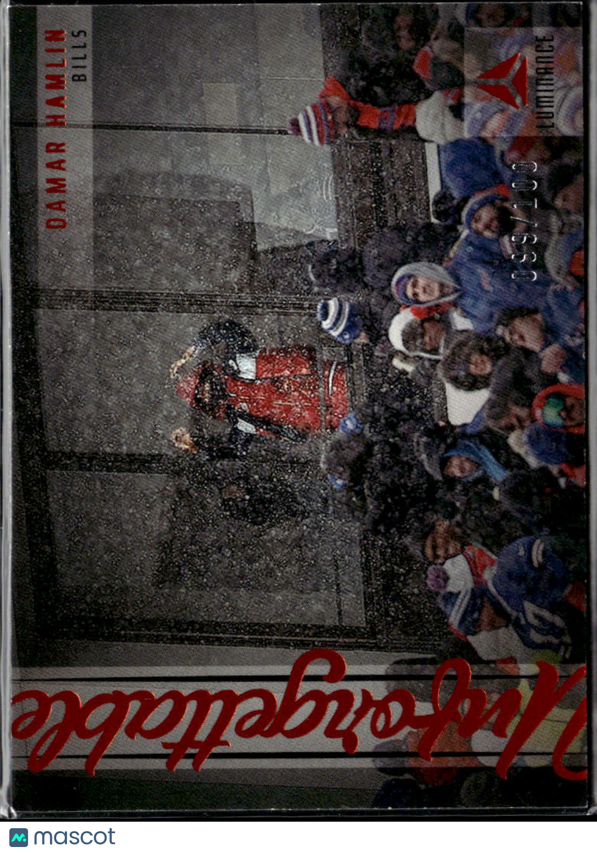 Damar Hamlin 2023 Luminance Unforgettable Orange 99/100 Buffalo Bills