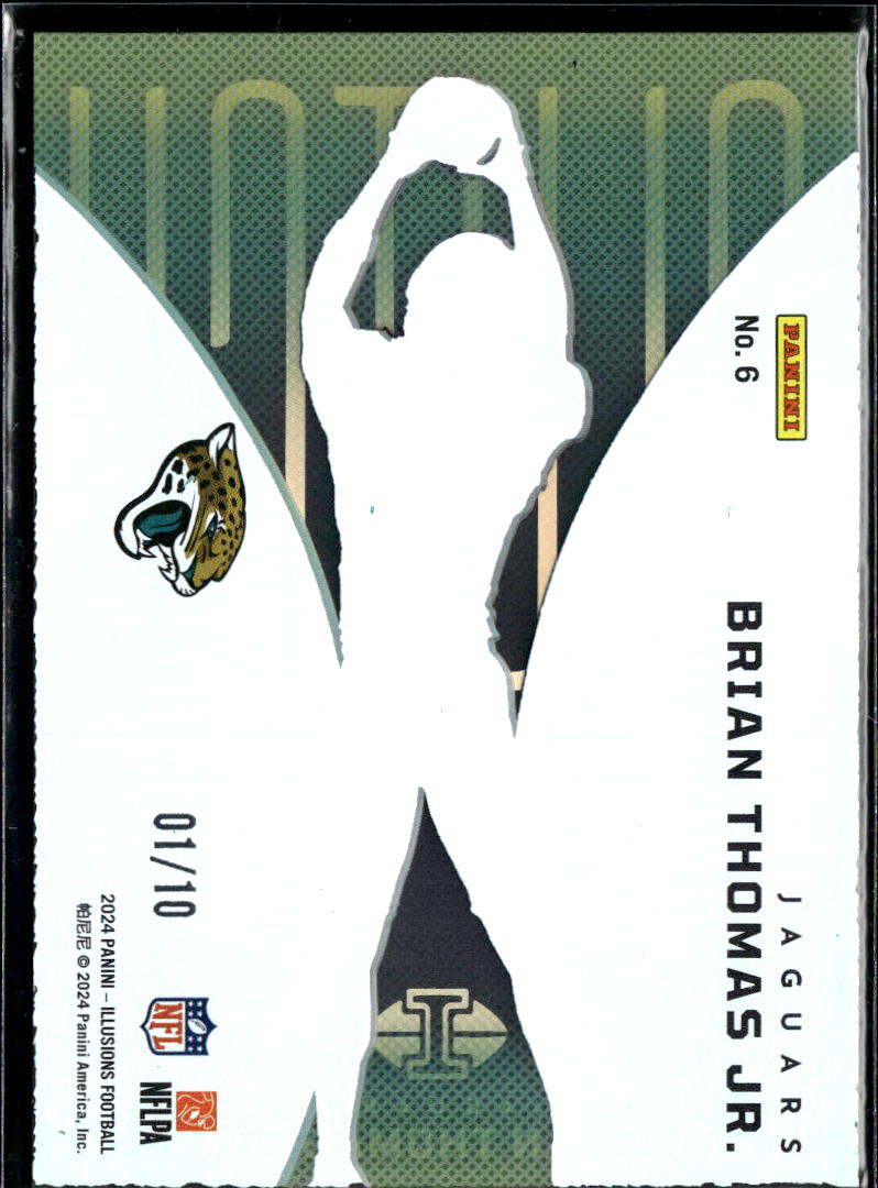 Brian Thomas Jr. 2024 Illusions Clutch Green RC 1/10 Jacksonville Jaguars