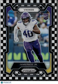 Ivan Pace Jr. 2023 Prizm Black White Checkerboard Rookie RC Minnesota Vikings