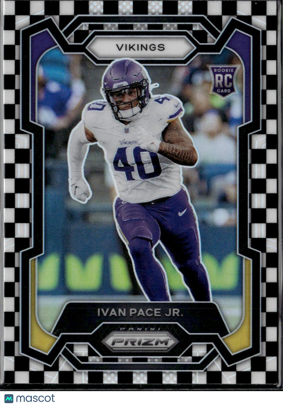 Ivan Pace Jr. 2023 Prizm Black White Checkerboard Rookie RC Minnesota Vikings
