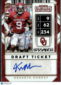 Kenneth Murray 2020 Contenders Auto Autograph SSP RC 2/6 Oklahoma Sooners